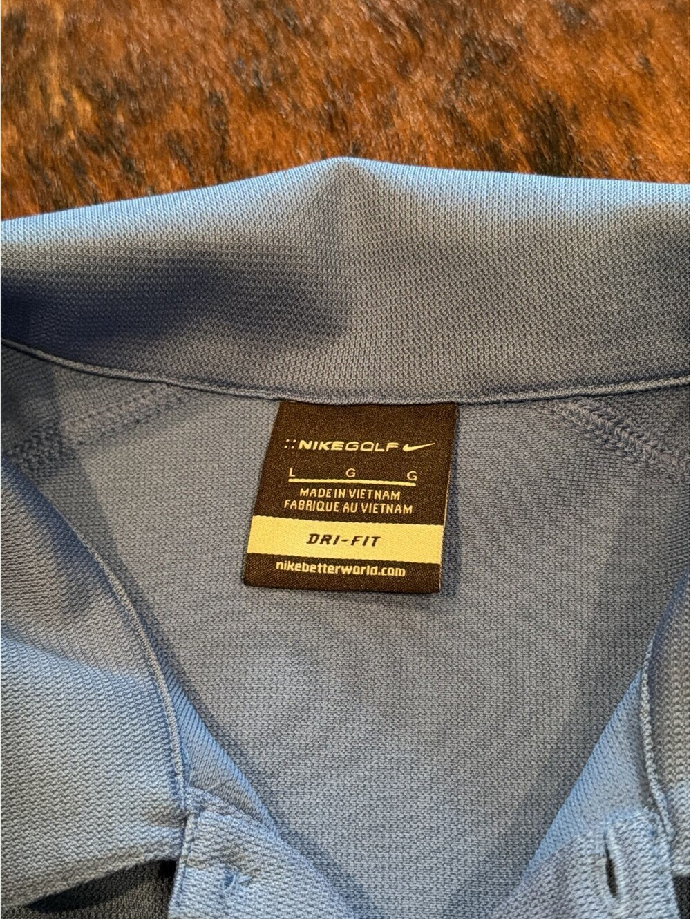 Nike Golf Dri-FIT Polo Shirt 2013 Maui Ryder Cup Palm Tree Hawaii Blue Men’s L - Picture 5 of 9
